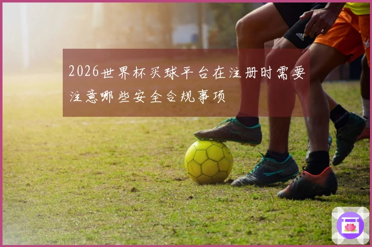 2026世界杯买球平台在注册时需要注意哪些安全合规事项