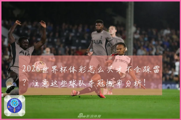 2026世界杯体彩怎么买才不会踩雷？注意这些球队夺冠概率分析！